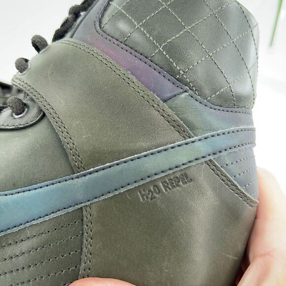 Nike Dunk Sky Hi Hidden Wedge Sneaker boot 2.0 Women Size 9 Green Water Repel - Picture 14 of 16